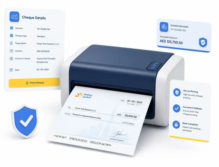 cheque printing software for all uae banks