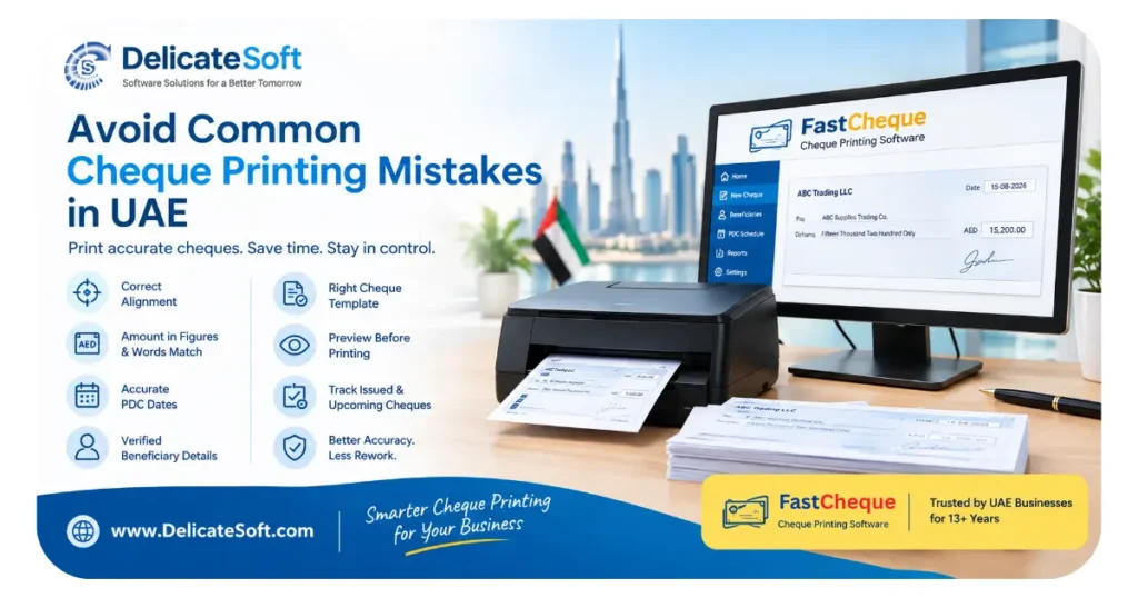 Cheque Printing Mistakes UAE: How to Avoid Common Errors